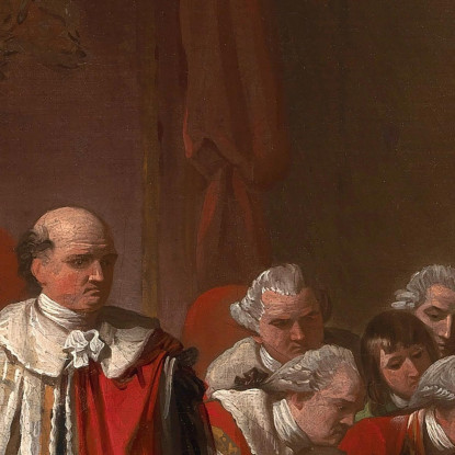 La Morte Di Chatham Benjamin West bwt64 quadro stampato su tela