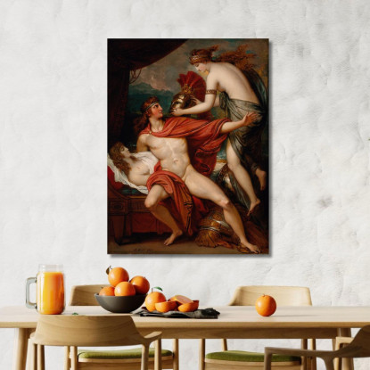 Teti Porta L'Armatura Ad Achille Benjamin West bwt74 quadro stampato su tela