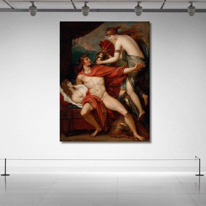 Teti Porta L'Armatura Ad Achille Benjamin West bwt74 quadro stampato su tela