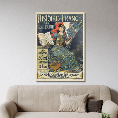 Storia Della Francia Eugène Grasset egs12 quadro stampato su tela