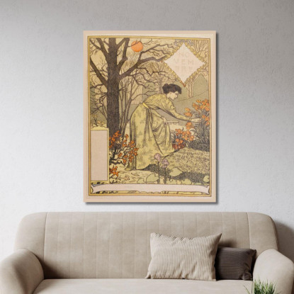 Novembre Eugène Grasset egs22 quadro stampato su tela