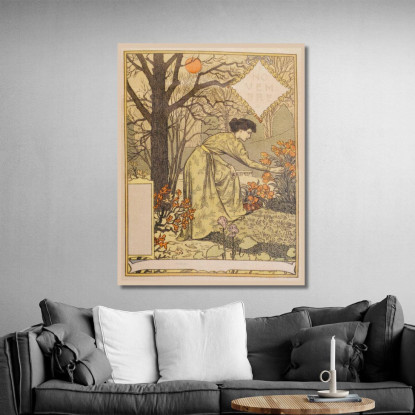 Novembre Eugène Grasset egs22 quadro stampato su tela