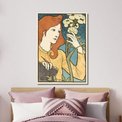 Salone Dei Cento Eugène Grasset egs26 quadro stampato su tela