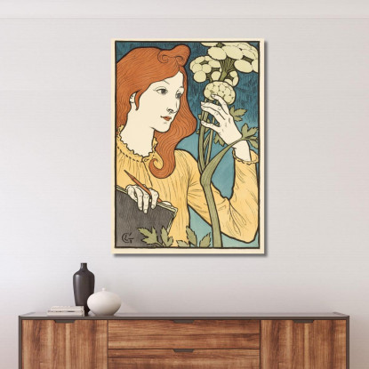 Salone Dei Cento Eugène Grasset egs26 quadro stampato su tela