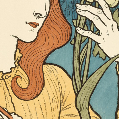 Salone Dei Cento Eugène Grasset egs26 quadro stampato su tela