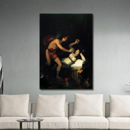 Allegoria Dell'Amore Amore E Psiche Francisco de Goya fgy2 quadro stampato su tela