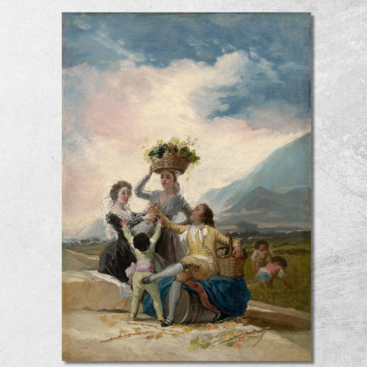 Autunno Francisco de Goya fgy6 quadro stampato su tela