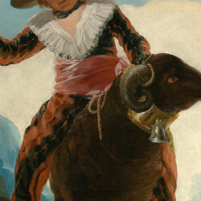 Ragazzo Su Un Ariete Francisco de Goya fgy8 quadro stampato su tela