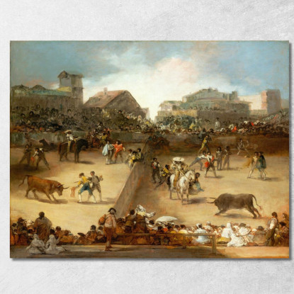 Corrida In Un Anello Diviso Francisco de Goya fgy9 quadro stampato su tela