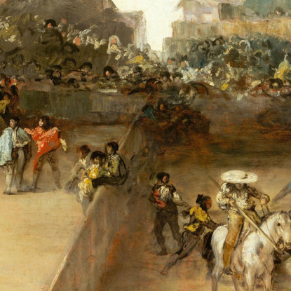 Corrida In Un Anello Diviso Francisco de Goya fgy9 quadro stampato su tela