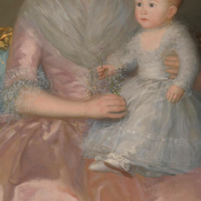 Contessa Di Altamira E Sua Figlia María Agustina Francisco de Goya fgy11 quadro stampato su tela