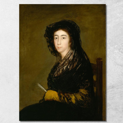 La Signora Amalia Bonells De Costa Francisco de Goya fgy14 quadro stampato su tela