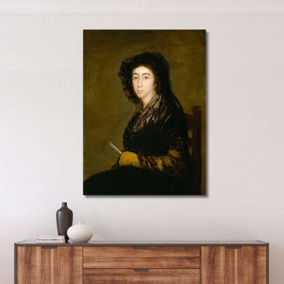 La Signora Amalia Bonells De Costa Francisco de Goya fgy14 quadro stampato su tela