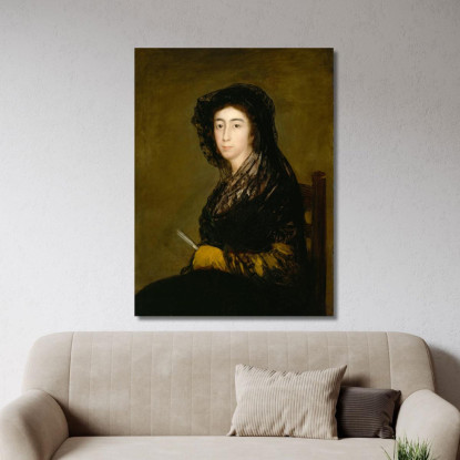 La Signora Amalia Bonells De Costa Francisco de Goya fgy14 quadro stampato su tela