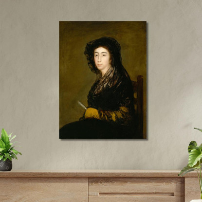La Signora Amalia Bonells De Costa Francisco de Goya fgy14 quadro stampato su tela
