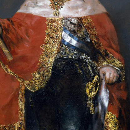 Ritratto Di Ferdinando Vii Di Spagna Nelle Sue Vesti Di Stato Francisco de Goya fgy19 quadro stampato su tela