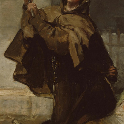 Frate Pedro Colpisce El Maragato Con Il Calcio Della Pistola Francisco de Goya fgy22 quadro stampato su tela