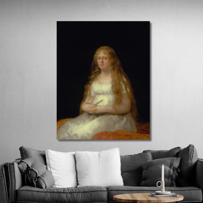 Josefa De Castilla Portogallo E Van Asbrock De Garcini Francisco de Goya fgy29 quadro stampato su tela