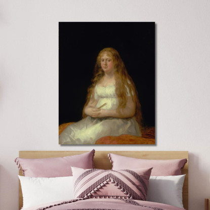 Josefa De Castilla Portogallo E Van Asbrock De Garcini Francisco de Goya fgy29 quadro stampato su tela