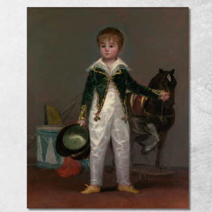 José Costa Y Bonells Morì Nel 1870 Chiamato Pepito Francisco de Goya fgy30 quadro stampato su tela