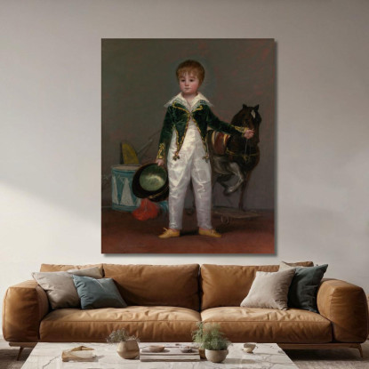 José Costa Y Bonells Morì Nel 1870 Chiamato Pepito Francisco de Goya fgy30 quadro stampato su tela