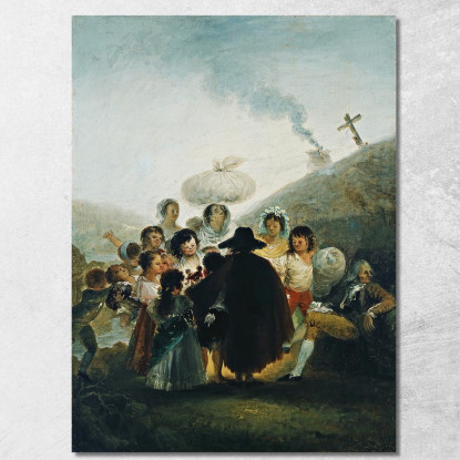 Il Mercante Di Burattini Francisco de Goya fgy31 quadro stampato su tela