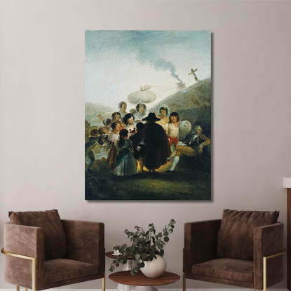 Il Mercante Di Burattini Francisco de Goya fgy31 quadro stampato su tela
