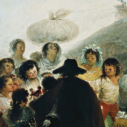 Il Mercante Di Burattini Francisco de Goya fgy31 quadro stampato su tela
