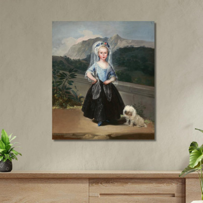María Teresa De Borbón Y Vallabriga Poi Contessa Di Chinchón Francisco de Goya fgy36 quadro stampato su tela