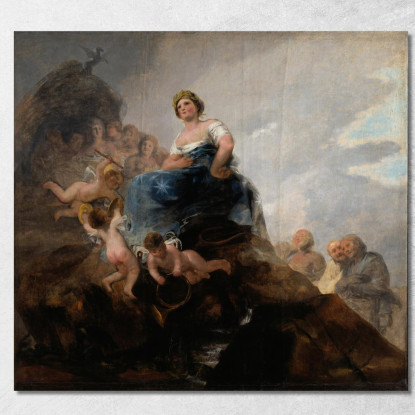 Poesia E Poeti Francisco de Goya fgy39 quadro stampato su tela