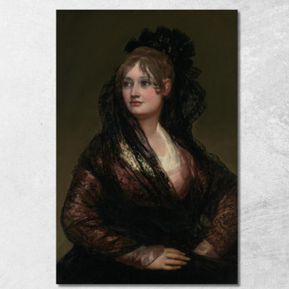 Ritratto Di Dona Isabel De Porcel Francisco de Goya fgy43 quadro stampato su tela