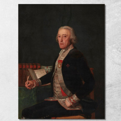 Ritratto Di Félix Colón Di Larriátegui Francisco de Goya fgy44 quadro stampato su tela