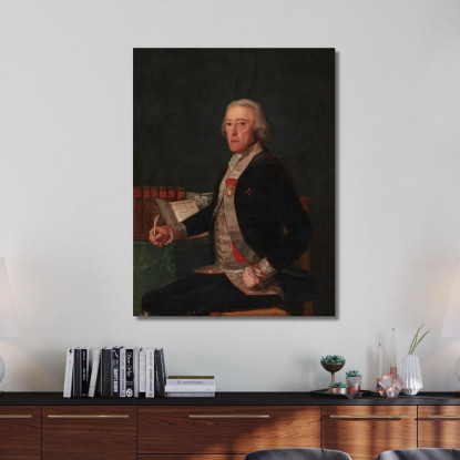 Ritratto Di Félix Colón Di Larriátegui Francisco de Goya fgy44 quadro stampato su tela