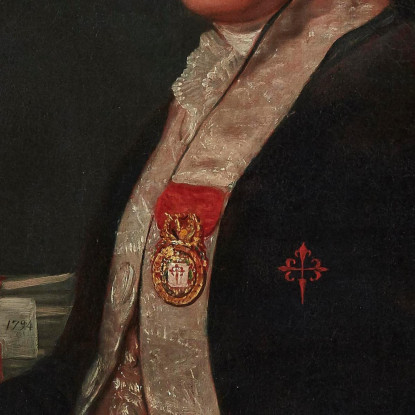 Ritratto Di Félix Colón Di Larriátegui Francisco de Goya fgy44 quadro stampato su tela