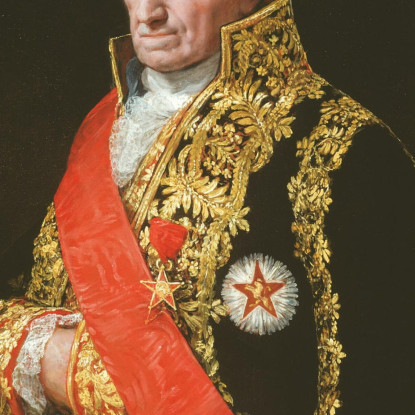 Ritratto Del Generale José Manuel Romero Francisco de Goya fgy46 quadro stampato su tela