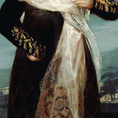 Ritratto Della Marchesa Di Santiago Francisco de Goya fgy50 quadro stampato su tela