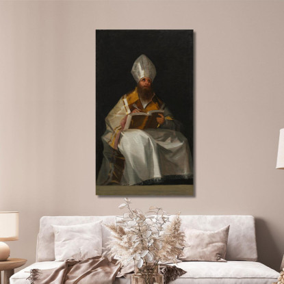 Sant'Ambrogio Francisco de Goya fgy53 quadro stampato su tela