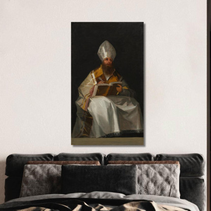Sant'Ambrogio Francisco de Goya fgy53 quadro stampato su tela