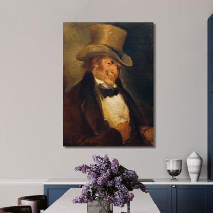 Auto Ritratto Francisco de Goya fgy57 quadro stampato su tela