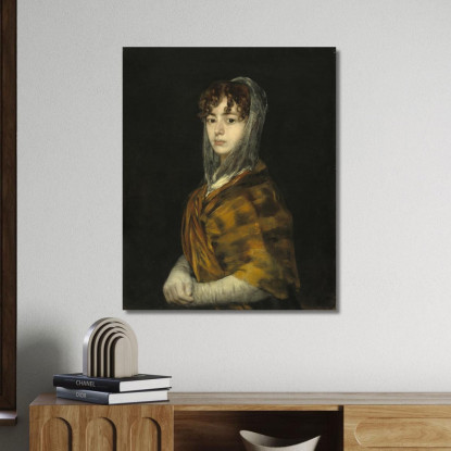 La Signora Sabasa Garcia Francisco de Goya fgy58 quadro stampato su tela