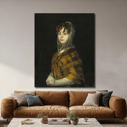 La Signora Sabasa Garcia Francisco de Goya fgy58 quadro stampato su tela
