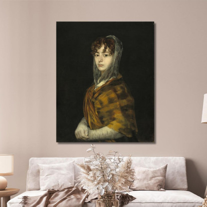 La Signora Sabasa Garcia Francisco de Goya fgy58 quadro stampato su tela