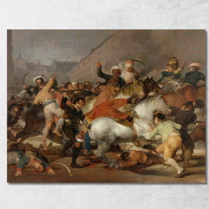 La Carica Dei Mamelucchi Francisco de Goya fgy61 quadro stampato su tela