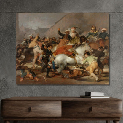 La Carica Dei Mamelucchi Francisco de Goya fgy61 quadro stampato su tela