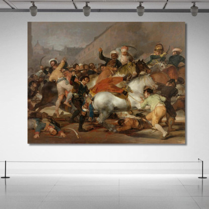 La Carica Dei Mamelucchi Francisco de Goya fgy61 quadro stampato su tela