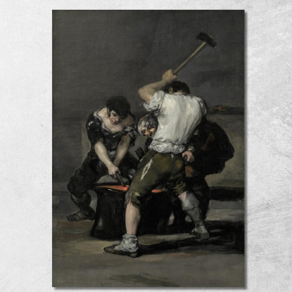 La Forgia Francisco de Goya fgy62 quadro stampato su tela