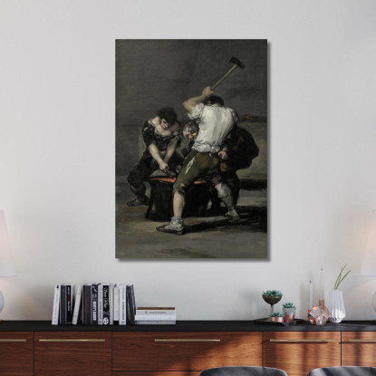 La Forgia Francisco de Goya fgy62 quadro stampato su tela