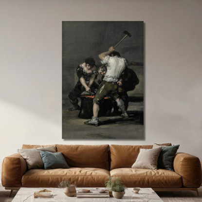 La Forgia Francisco de Goya fgy62 quadro stampato su tela
