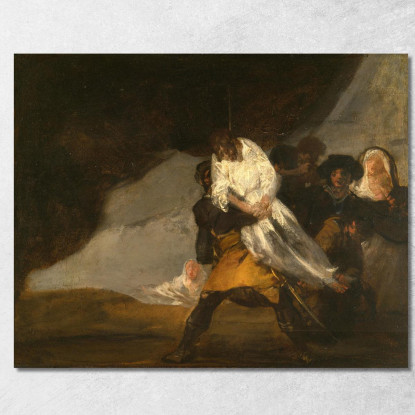 Il Monaco Impiccato Francisco de Goya fgy63 quadro stampato su tela