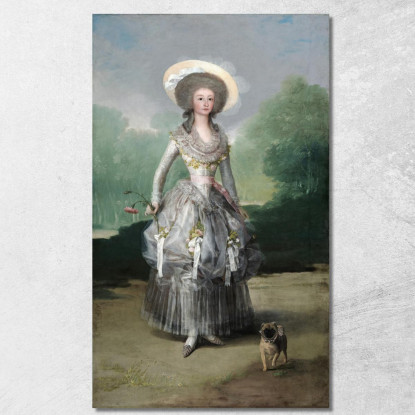 La Marchesa Di Pontejos Francisco de Goya fgy64 quadro stampato su tela